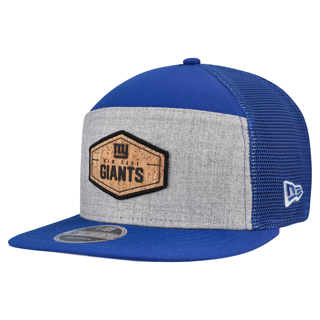  New York Giants New Era Cork Split Panel 9FIFTY Trucker Snapback Hat - Gray/Royal