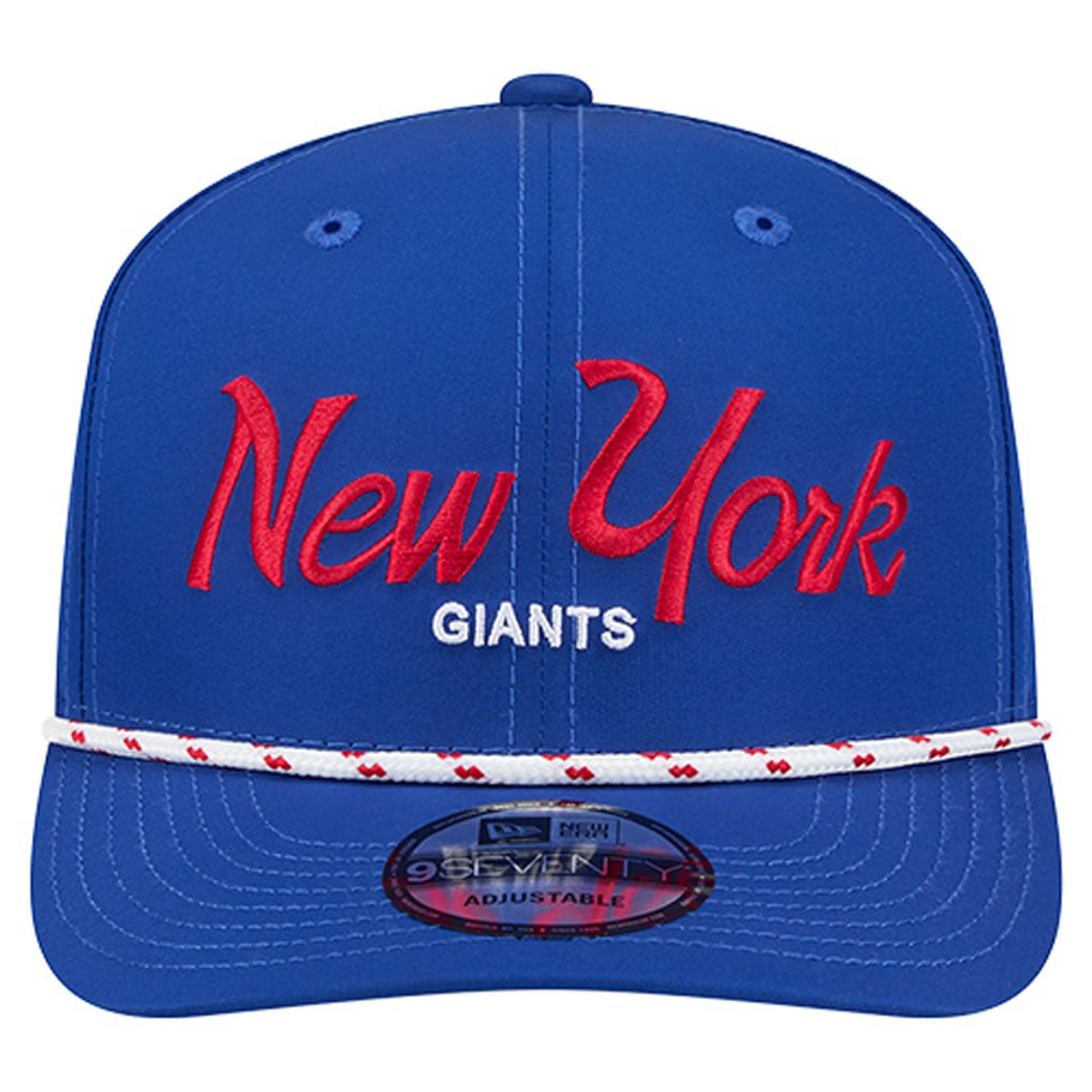 Men's New Era Royal New York Giants Script 9SEVENTY Adjustable Hat