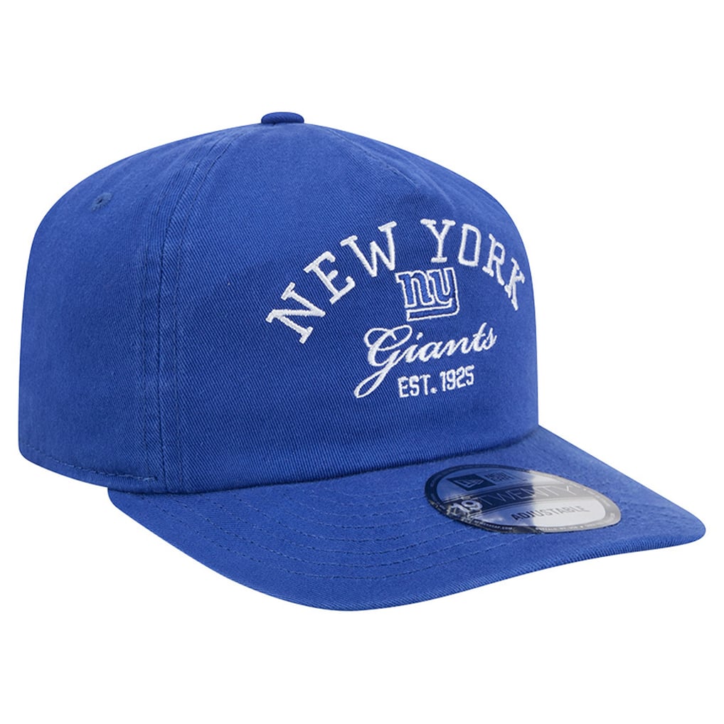 Men's New Era Royal New York Giants Stacked 19TWENTY Adjustable Hat