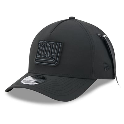 New York Giants New Era x Alpha Industries A-Frame 9FORTY Adjustable Hat - Black