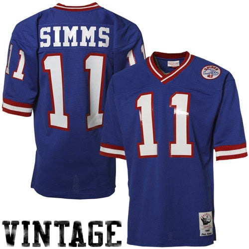 Mens New York Giants Phil Simms Mitchell & Ness Royal Blue