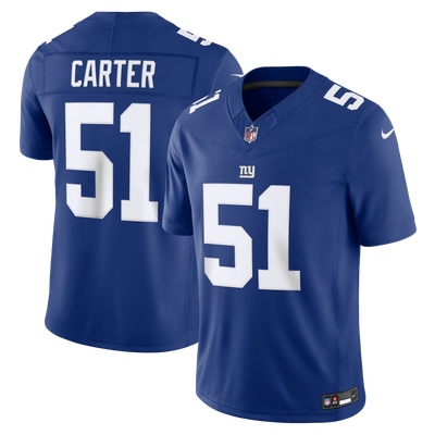 Abdul Carter New York Giants Nike Team Vapor F.U.S.E. Stitched Limited Jersey - Royal