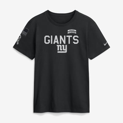  New York Giants Nike 2026 Salute to Service Sideline Dri-FIT T-Shirt - Black