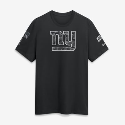  New York Giants Nike 2026 Salute to Service Slub T-Shirt - Black