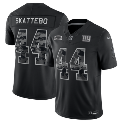 Cam Skattebo New York Giants Nike 2026 Salute to Service Stitched Limited Jersey - Black