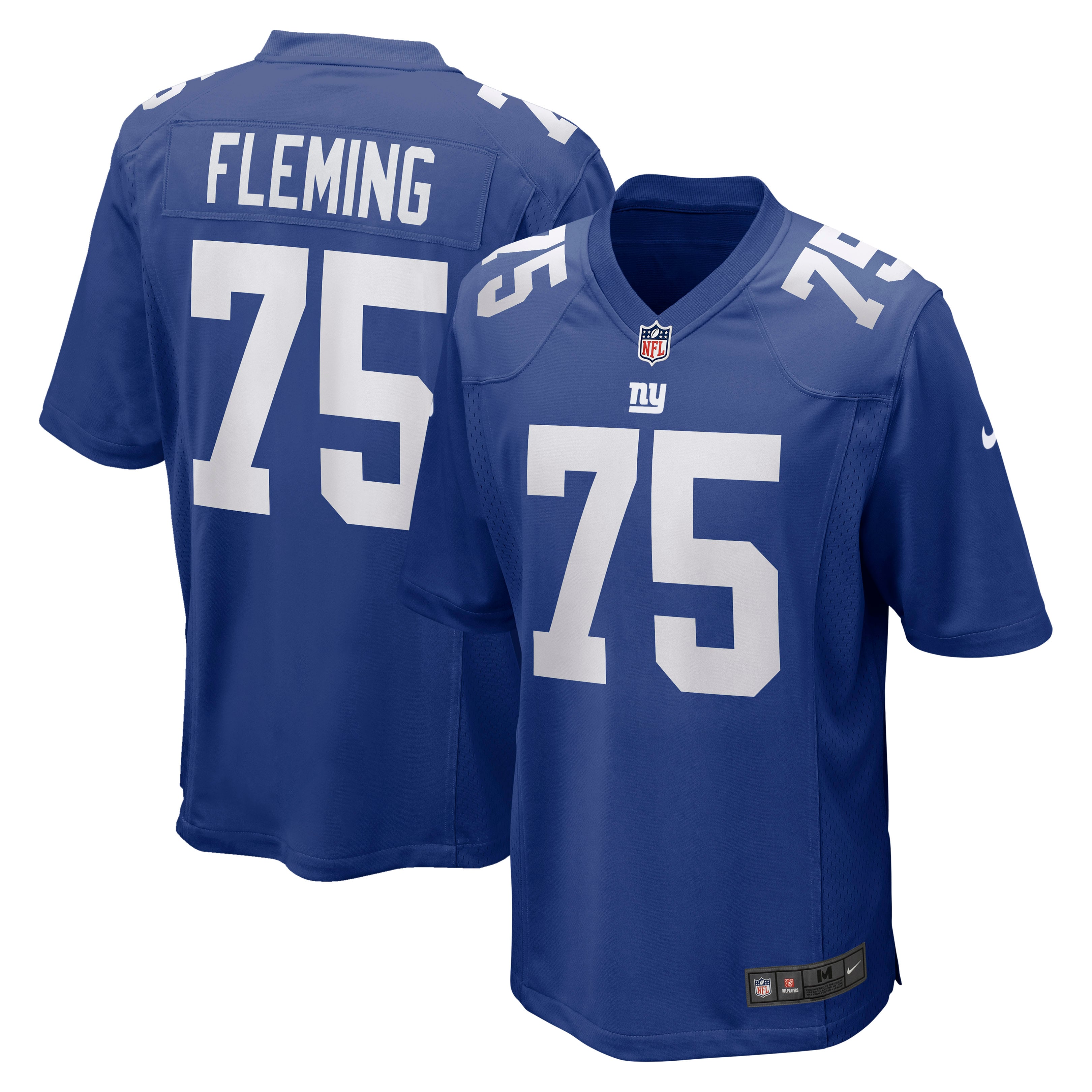 Men's Nike Cameron Fleming Royal New York Giants Game Jersey