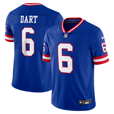 Jaxson Dart New York Giants Nike Alternate Legacy Vapor Untouchable Stitched Limited Jersey - Royal