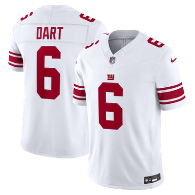 Jaxson Dart New York Giants Nike Vapor F.U.S.E. Stitched Limited Jersey - White