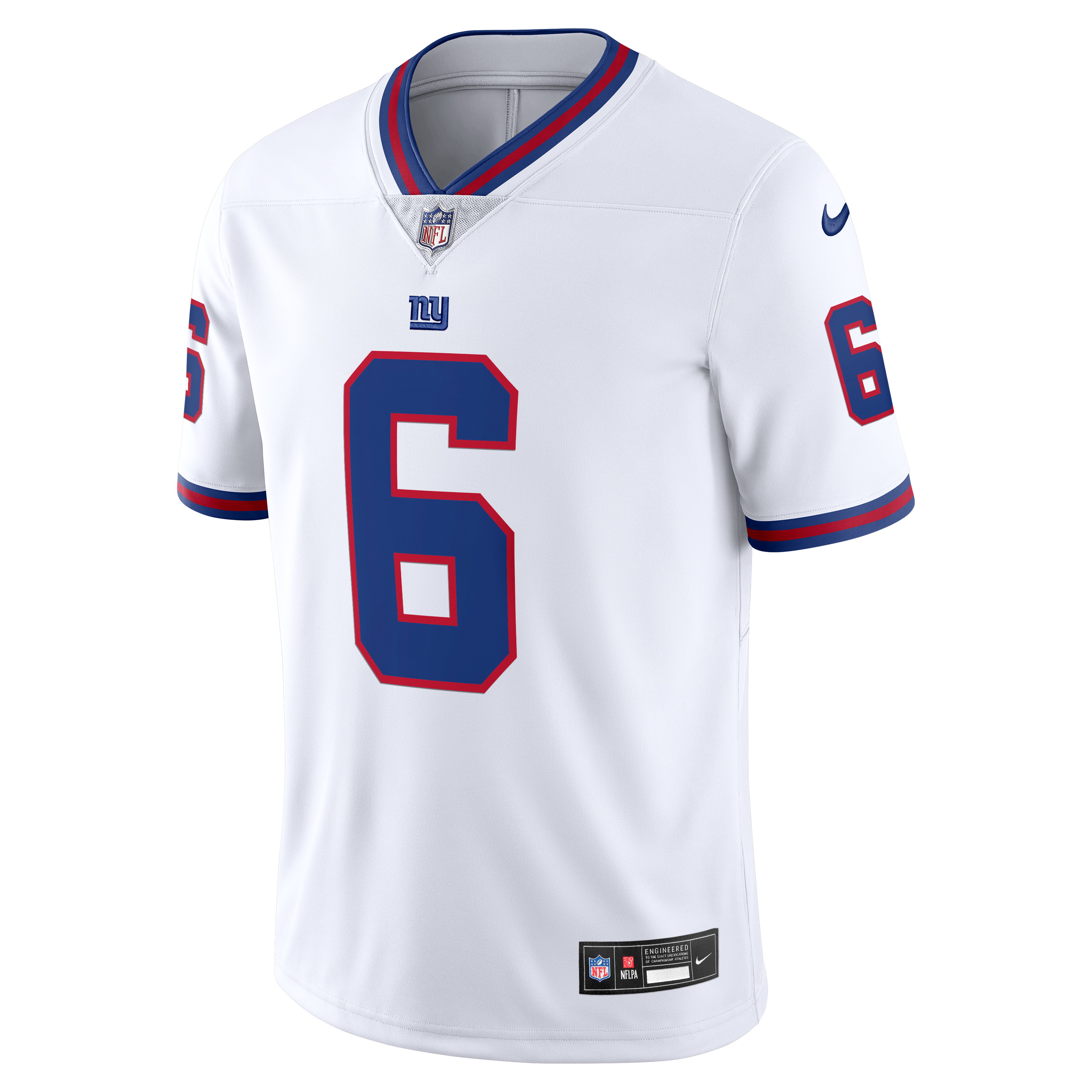 Jaxson Dart New York Giants Vintage White Vapor Untouchable Stitched Limited Jersey White
