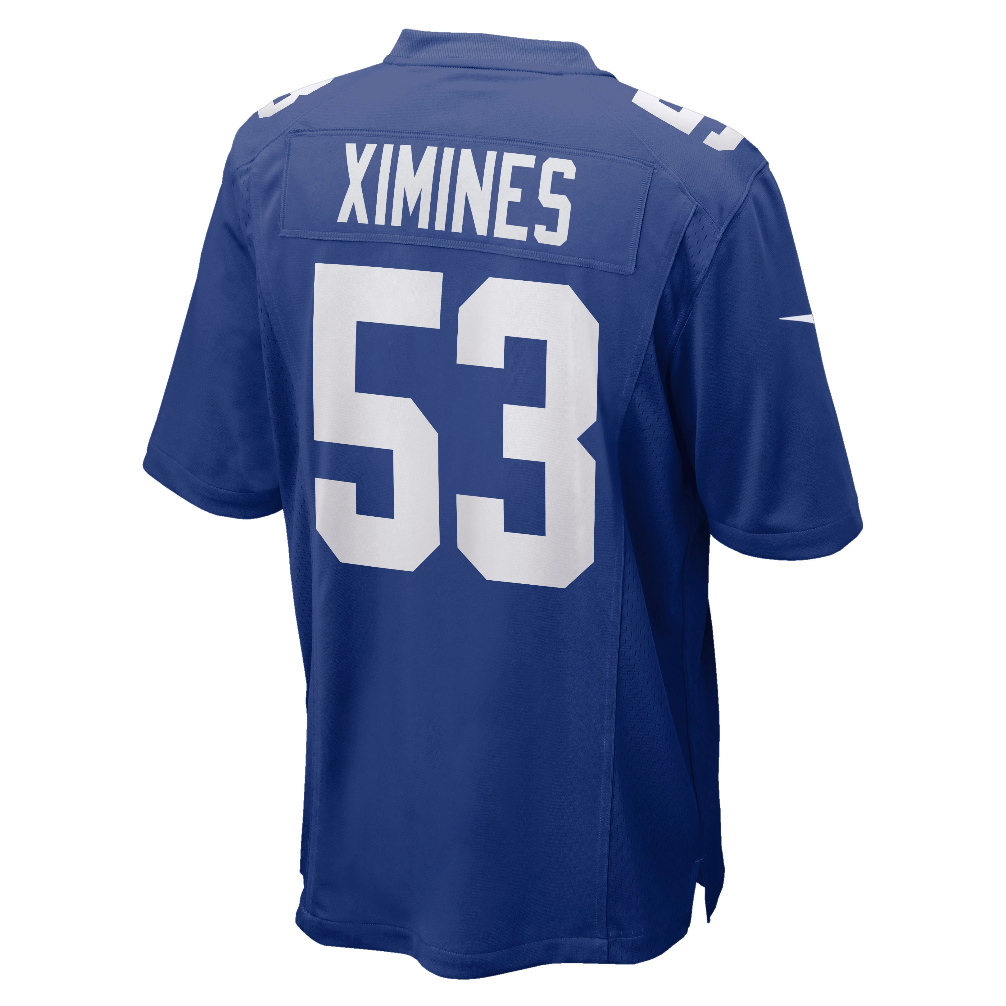 Men's Nike Oshane Ximines Royal New York Giants Game Jersey
