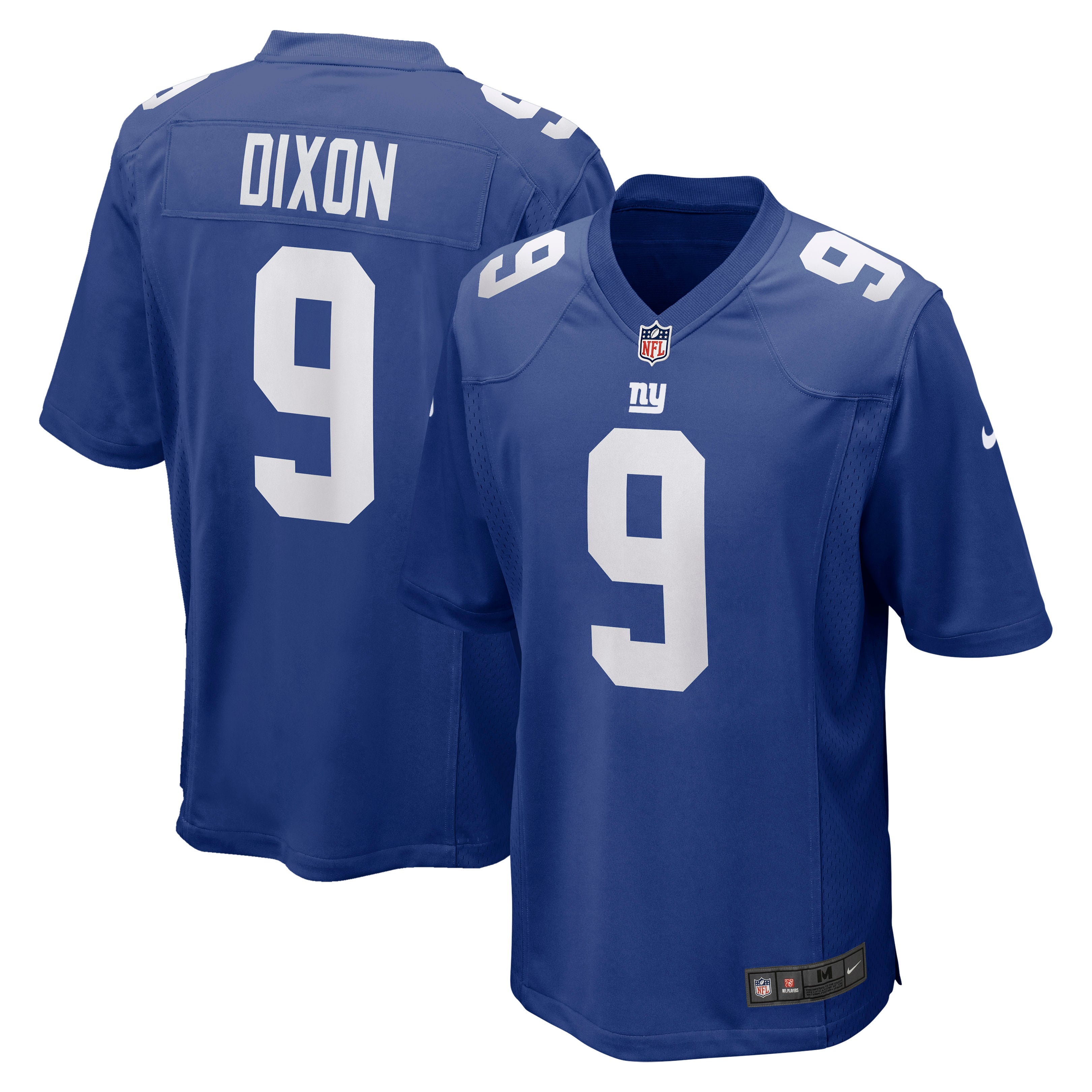 Men's Nike Riley Dixon Royal New York Giants Game Jersey
