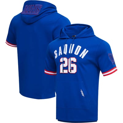 Saquon Barkley New York Giants Pro Standard Player Name & Number Hoodie T-Shirt - Royal