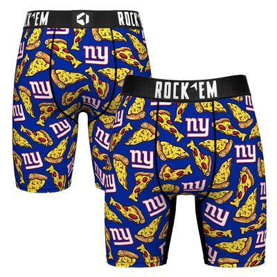 New York Giants Rock Em NY Style Bagel Boxer Briefs - Royal