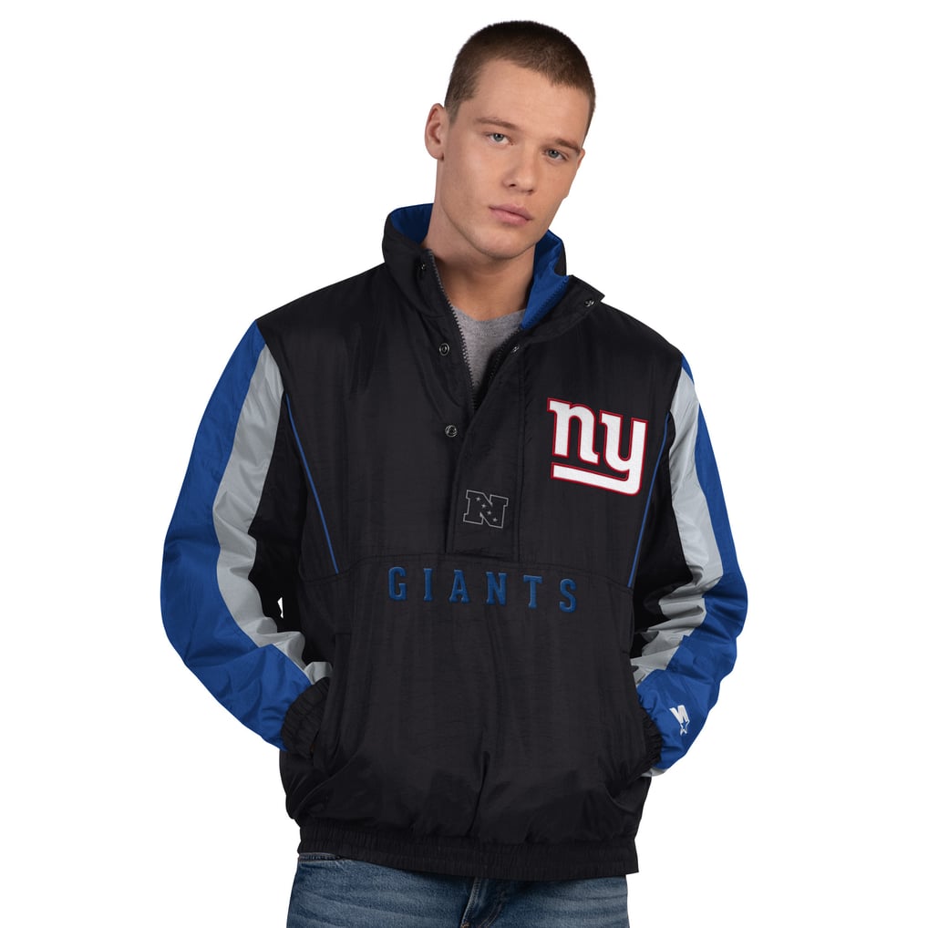  New York Giants Starter Thursday Night Gridiron Half-Zip Jacket - Black