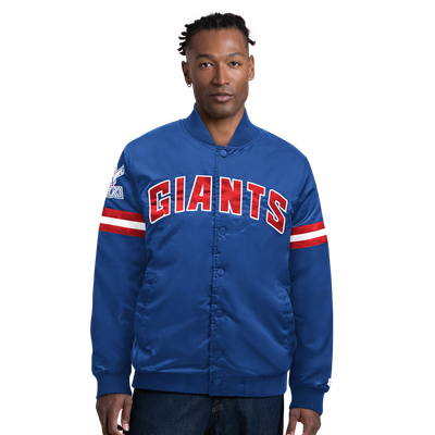 New York Giants Starter Super Bowl XXI Satin Full-Snap Varsity Jacket - Royal