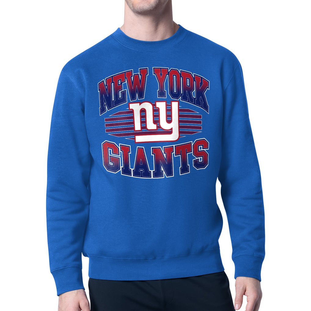 New York Giants Starter Team Grit Graphic Fleece Pullover Sweatshirt - Royal