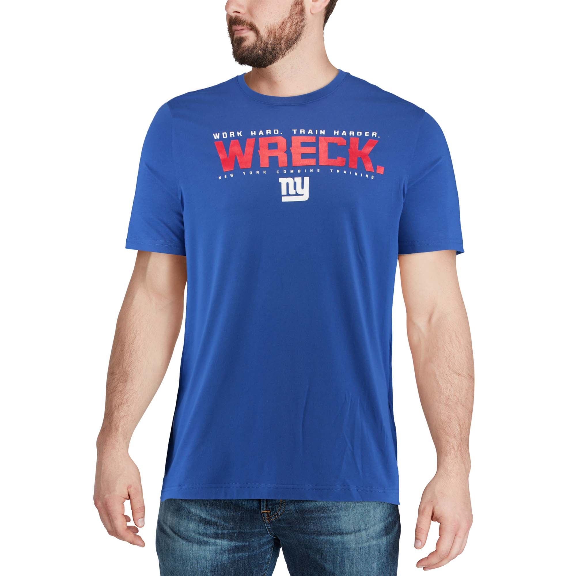 Men's New York Giants Under Armour Royal Combine Authentic Team