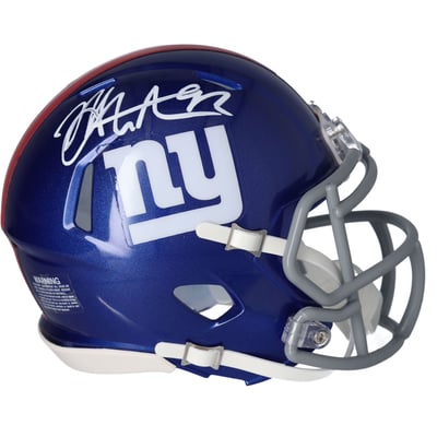 Michael Strahan New York Giants Fanatics Authentic Autographed Riddell Speed Mini Helmet