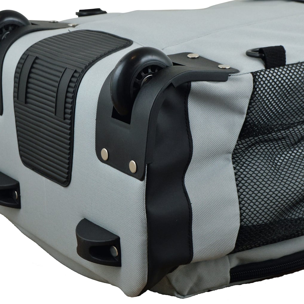 New York Giants MOJO 19'' Premium Wheeled Backpack - Gray