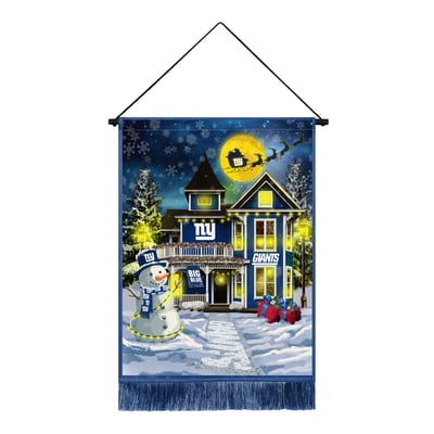 New York Giants 18" x 24" LED Christmas Tapestry