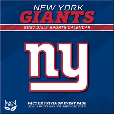 New York Giants 2027 Box Calendar