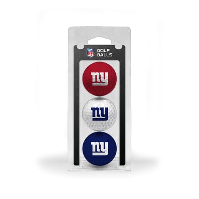 New York Giants 3-Pack Multi-Colored Team Golf Ball Set
