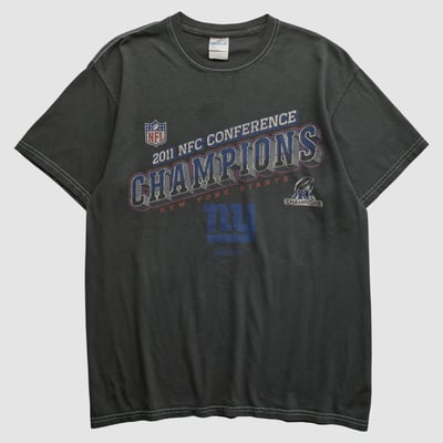 New York Giants Gildan 2011 T-shirt - Charcoal - S by Fanatics Real Vintage