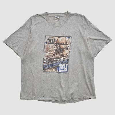 New York Giants Lee Apparel 2001 T-shirt - Heather Gray - 2XL by Fanatics Real Vintage