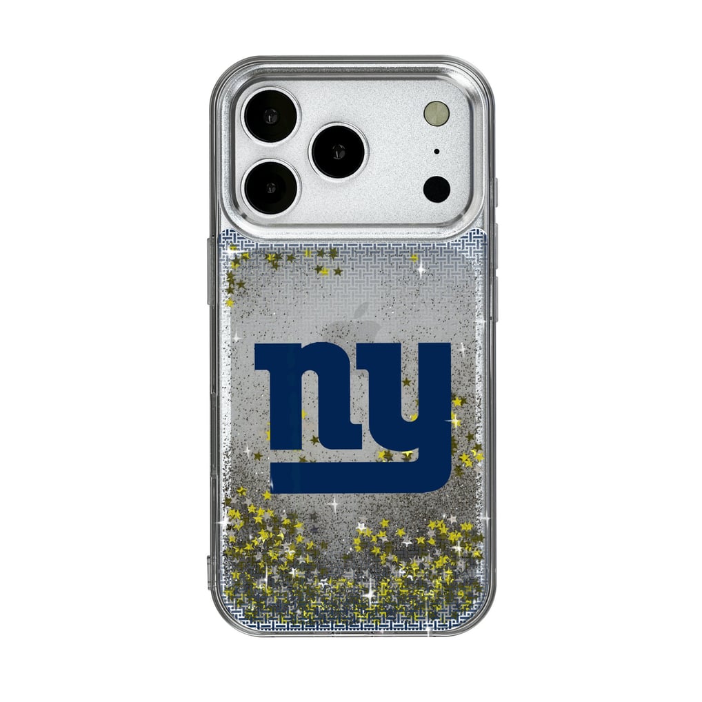 New York Giants Linen Logo iPhone Glitter Case