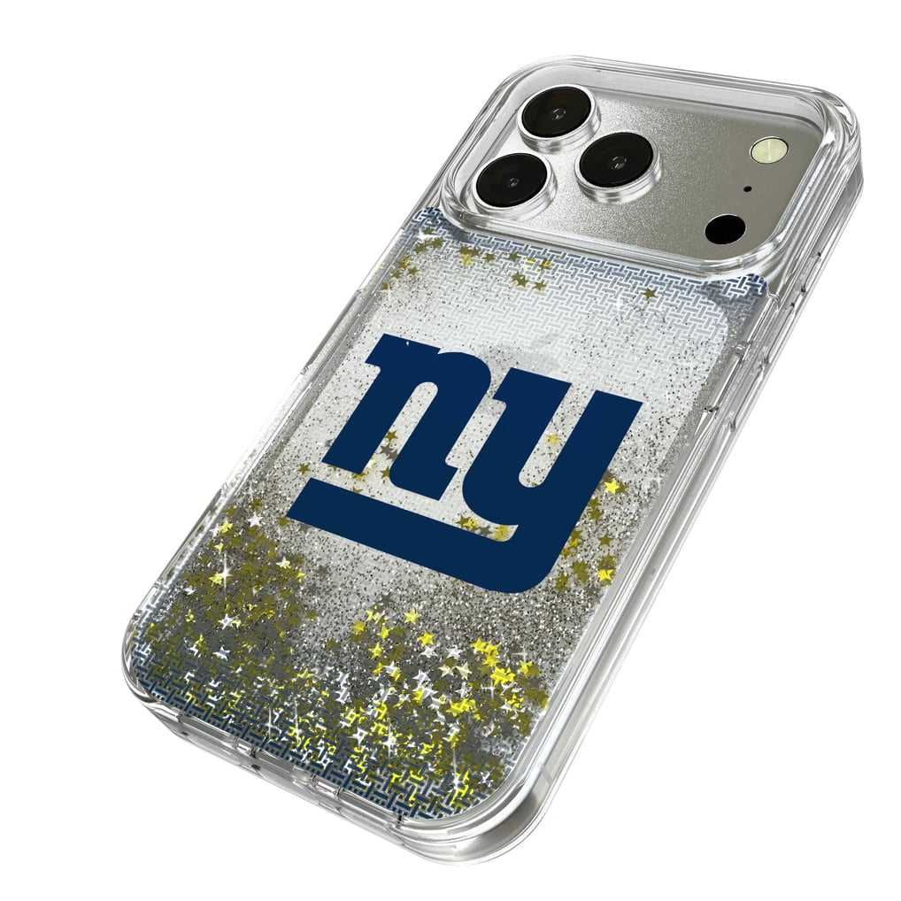 New York Giants Linen Logo iPhone Glitter Case