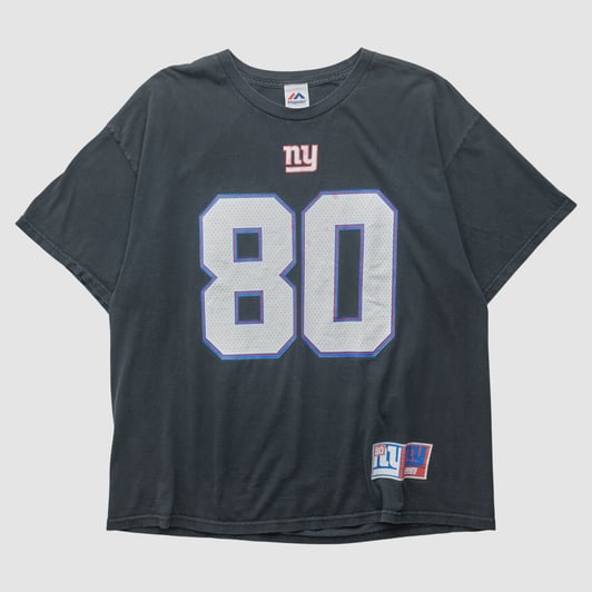 New York Giants Majestic 2010s T-shirt - Black - 2XL by Fanatics Real Vintage