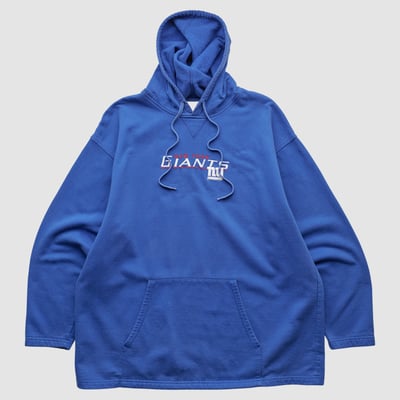 New York Giants NFL 2000s Hooded Pullover Sweatshirt - Blue - L by Fanatics Real Vintage