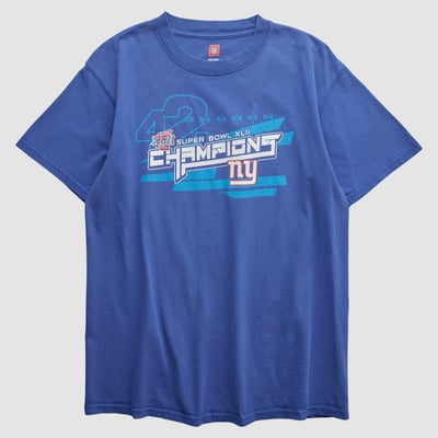 New York Giants NFL 2008 T-shirt - Blue - S by Fanatics Real Vintage