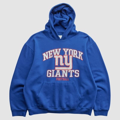 New York Giants NFL 2010s Hooded Pullover Sweatshirt - Blue - L by Fanatics Real Vintage