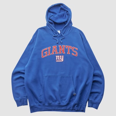 New York Giants NFL 2010s Hooded Pullover Sweatshirt - Blue - XL by Fanatics Real Vintage