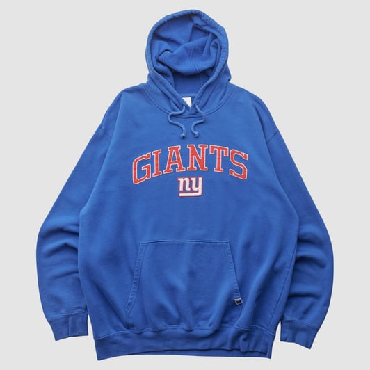 New York Giants NFL 2010s Hooded Pullover Sweatshirt - Blue - XL by Fanatics Real Vintage