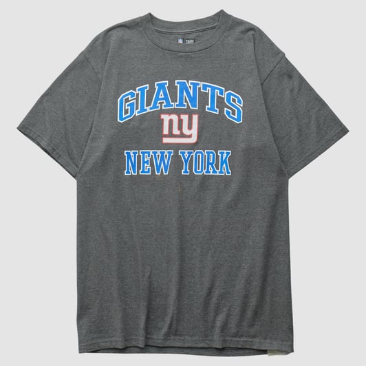 New York Giants NFL 2010s T-shirt - Charcoal - M by Fanatics Real Vintage