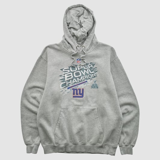 New York Giants NFL 2012 Hooded Pullover Sweatshirt - Heather Gray - S by Fanatics Real Vintage