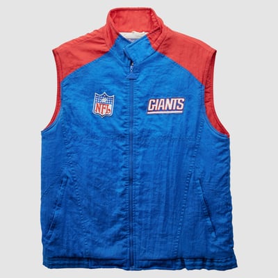 New York Giants NFL 90s Full Zip Jacket - Blue - S by Fanatics Real Vintage
