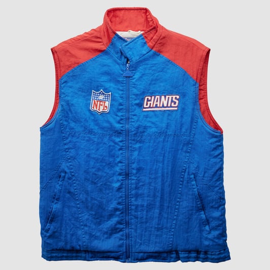 New York Giants NFL 90s Full Zip Jacket - Blue - S by Fanatics Real Vintage