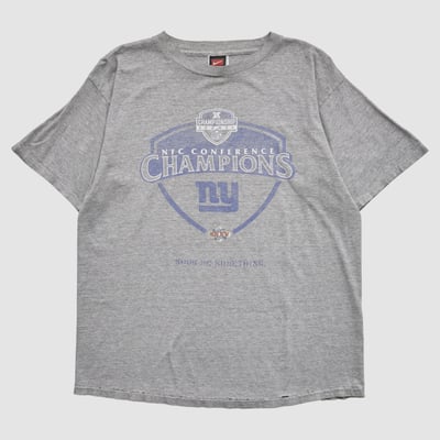 New York Giants Nike 2001 T-shirt - Heather Gray - M by Fanatics Real Vintage