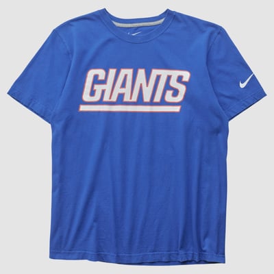 New York Giants Nike 2010s T-shirt - Blue - S by Fanatics Real Vintage