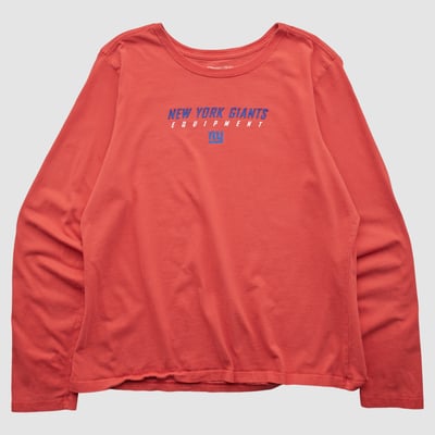 New York Giants Reebok 2000s Long Sleeve T-shirt - Red - 2XL by Fanatics Real Vintage