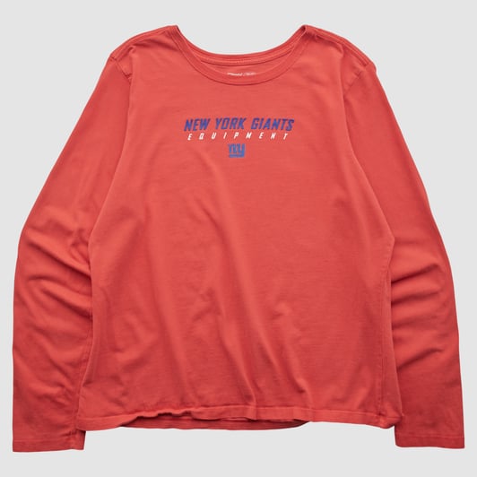 New York Giants Reebok 2000s Long Sleeve T-shirt - Red - 2XL by Fanatics Real Vintage