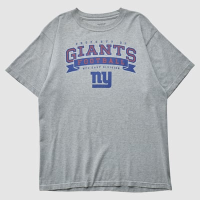 New York Giants Reebok 2000s T-shirt - Heather Gray - M by Fanatics Real Vintage