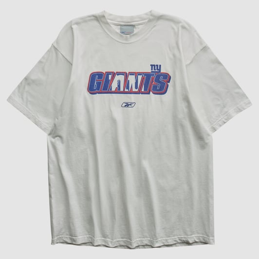 New York Giants Reebok 2000s T-shirt - White - XL by Fanatics Real Vintage