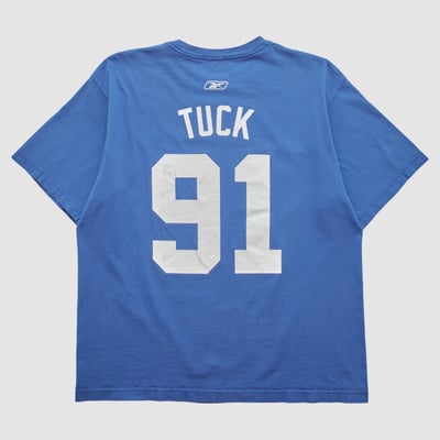 New York Giants Reebok 2010s T-shirt - Blue - L by Fanatics Real Vintage