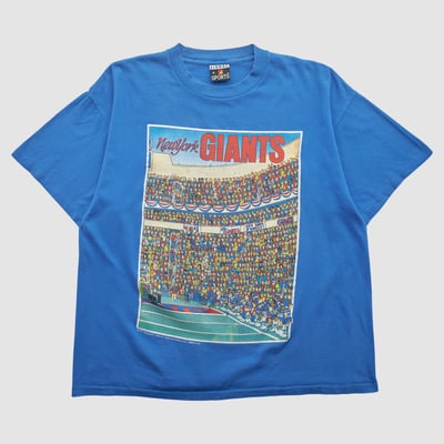 New York Giants Signal Sports 1991 T-shirt - Blue - XL by Fanatics Real Vintage