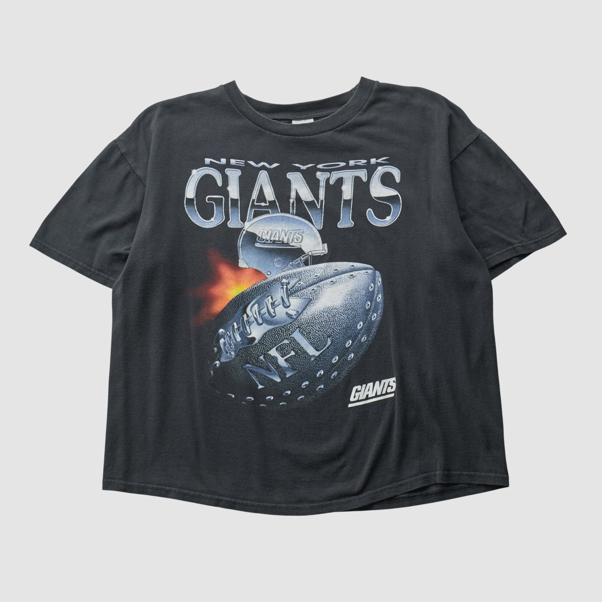 New York Giants True Fan 90s T-shirt - Black - L by Fanatics Real 