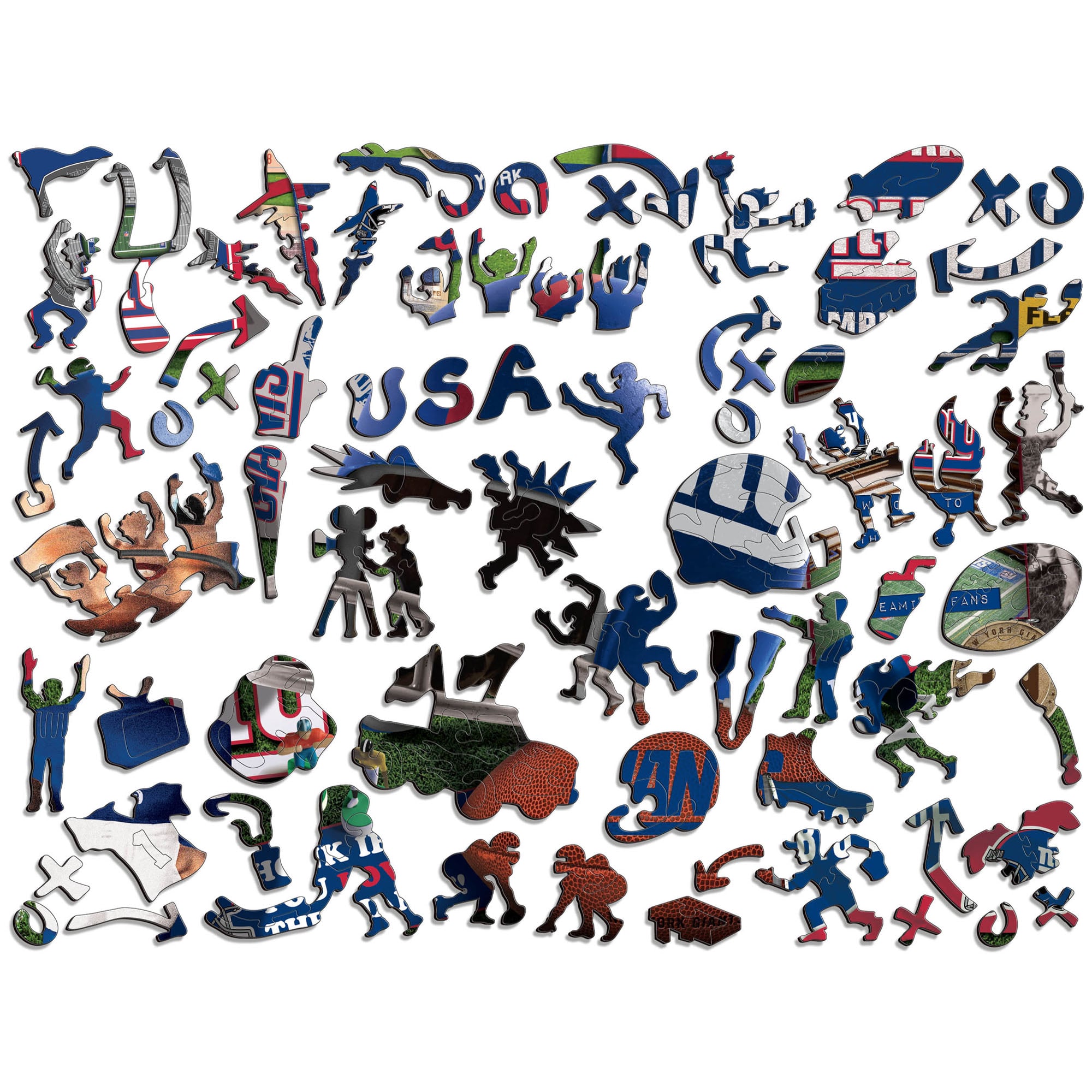 New York Giants Wooden Retro Series Puzzle